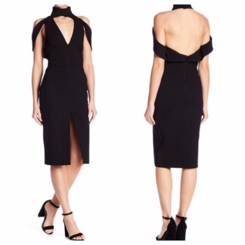 New Elliatt Revolve Womens XS Gotham Black Off Shoulder Party Dress